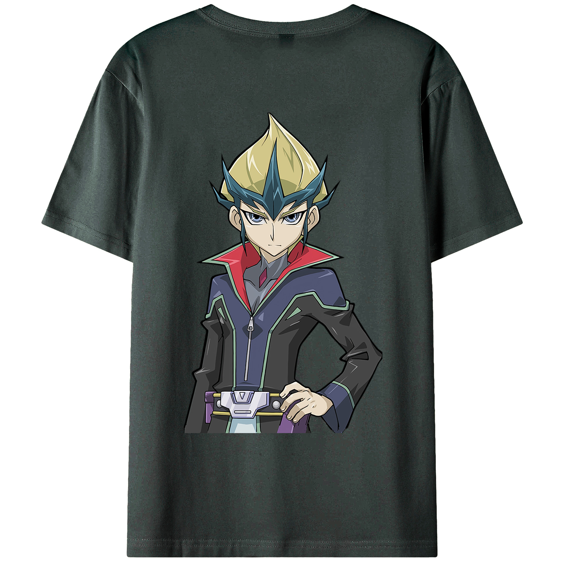 （画像用） 遊☆戯☆王 Yu-Gi-Oh! 綿100％ メンズ半袖Tシャツ（バックプリント） 通気性